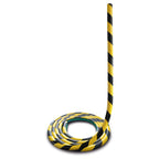 Stootrand L profiel 160° – stootbescherming zelfklevend – 5 meter – geel / zwart