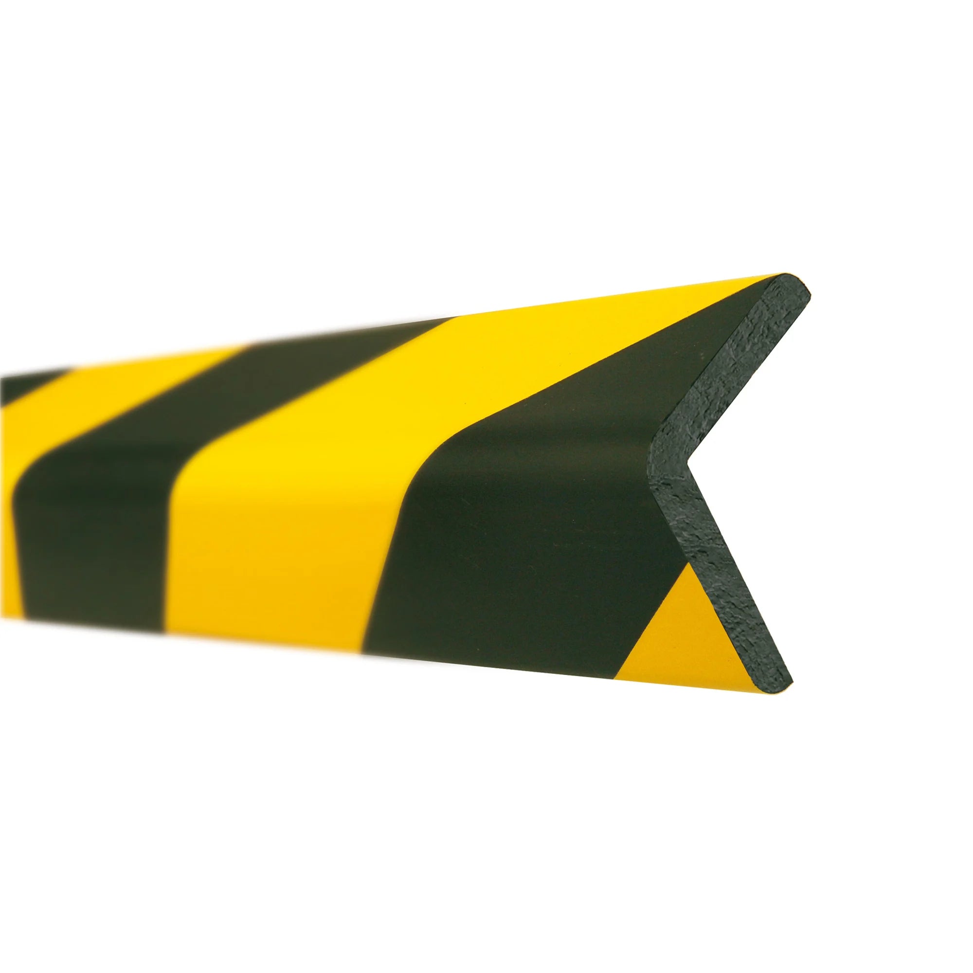 Stootrand L profiel – stootbescherming magnetisch – 1 meter – geel / zwart