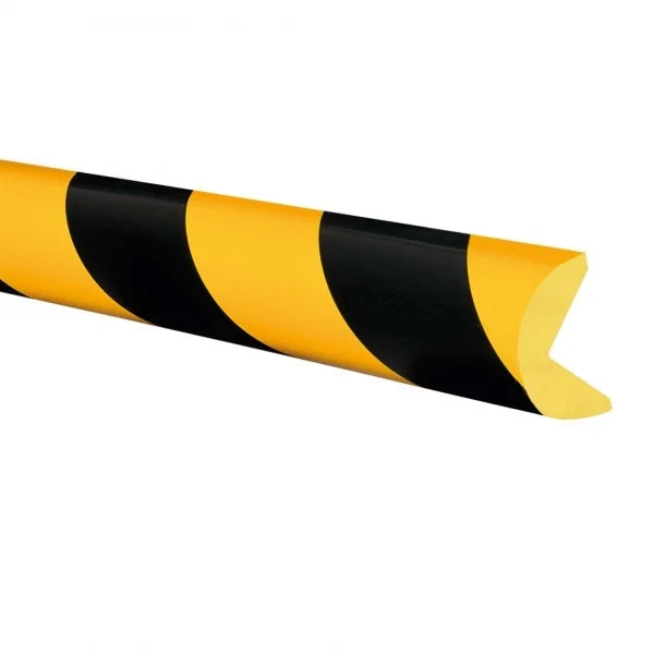 Stootrand O profiel – stootbescherming zelfklevend – 1 of 5 meter – geel / zwart