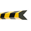 Stootrand trapezium – stootbescherming magnetisch – 1 meter – geel / zwart