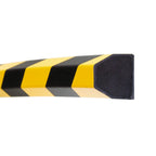 Stootrand trapezium – stootbescherming – magnetisch – 1 meter – geel / zwart