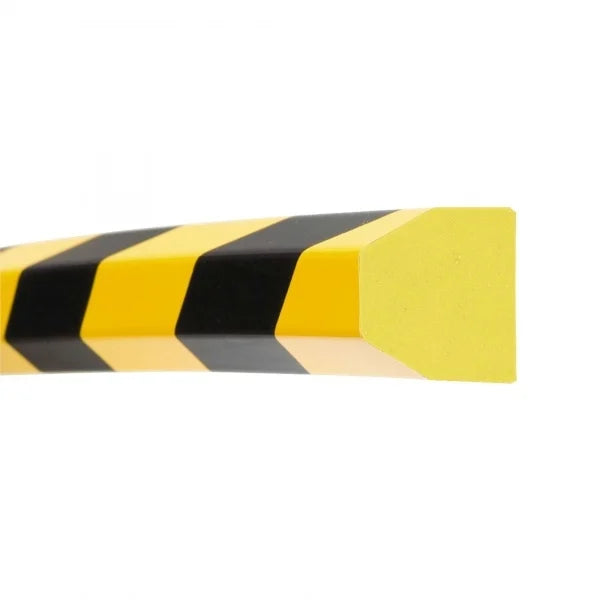 Stootrand trapezium – stootbescherming – zelfklevend – 1 meter – geel / zwart