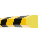 Stootrand trapezium – stootbescherming – zelfklevend – 1 meter – geel / zwart
