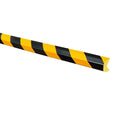 Stootrand trapezium – stootbescherming zelfklevend – 1 meter – geel / zwart