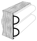 Wilks PVC Steigerprofiel 1893 – Steiger Stootrand – UV-Bestendig – Sterk Profiel – 2,3 Meter – Zwart of wit