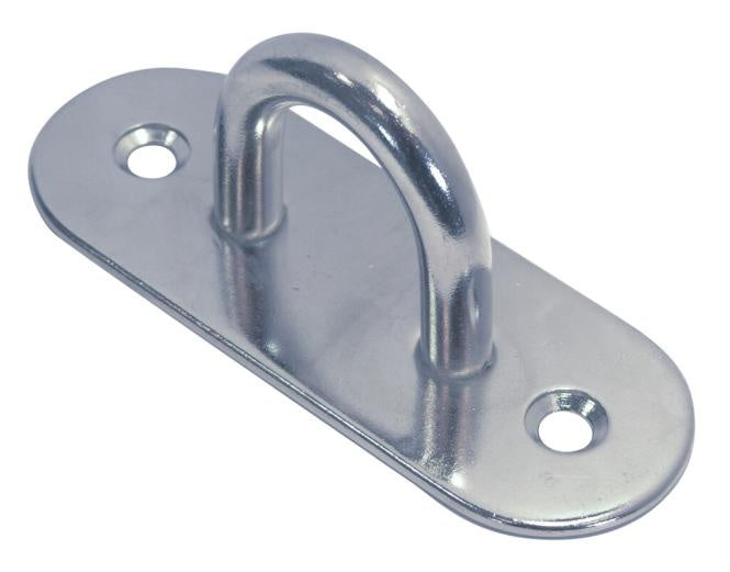 RVS steigeroog - langwerpige grondplaat - RVS A2-AISI 304 - diverse maten