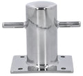 RVS bolders met voetplaat – A4-AISI316 – handgepolijst – diam. 60 of 80 mm