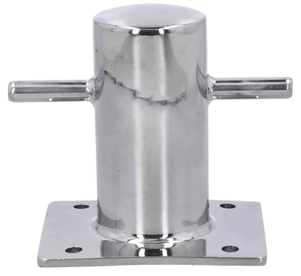 RVS bolders met voetplaat – A4-AISI316 – handgepolijst – diam. 60 of 80 mm