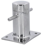RVS bolders met voetplaat – A4-AISI316 – handgepolijst – diam. 60 of 80 mm