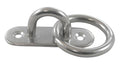 RVS steigeroog met ring - langwerpige grondplaat - RVS A2-AISI 304