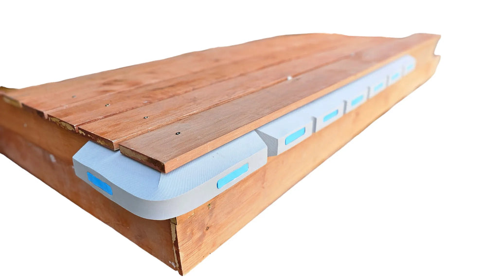 Steigerfender - EVA foam - 100 x 12 x 6 cm  - grijs - waterdicht
