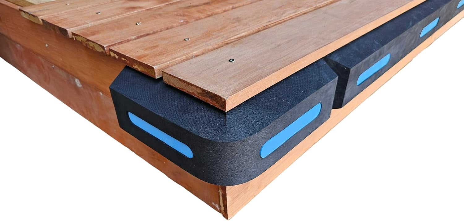 Steigerfender - EVA foam - hoek 50 x 8 x 6 cm  - zwart - waterdicht