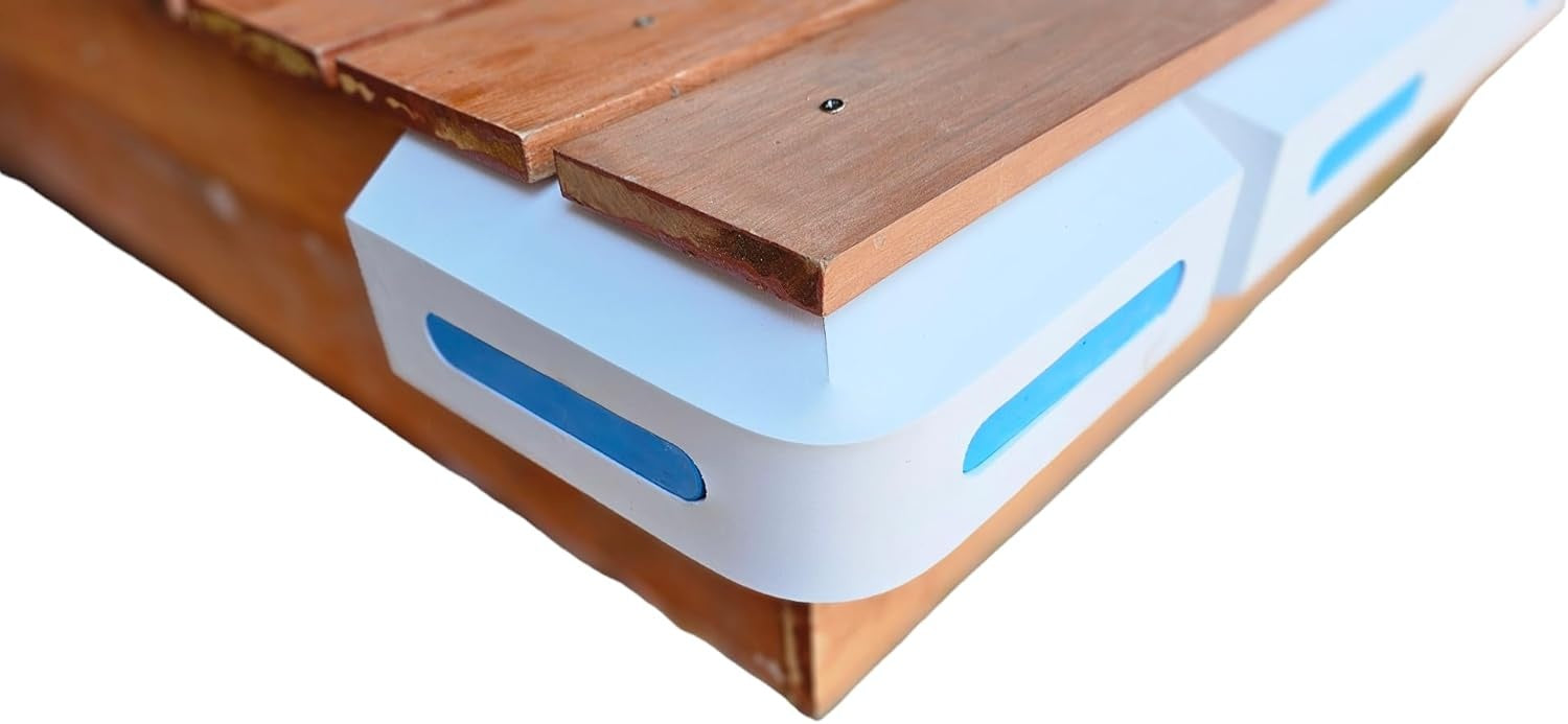 Steigerfender - EVA foam - hoek 50 x 12 x 6 cm  - wit - waterdicht
