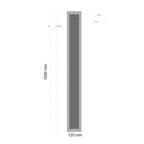 Steigerfender - EVA foam -  rond 100 x 12 x 6 cm  - zwart - waterdicht