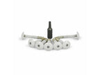Trespa Steigerschroeven – Steigerprofiel bevestiging – RVS A2 – 25 mm – 100 Stuks – Wit, zwart of navy