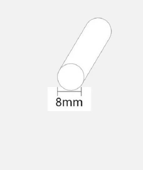 Wilks PVC Plugging 8 mm – Afdekplug boot – UV bestendig – Zwart of wit – 3 meter