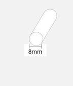 Wilks PVC Plugging 8 mm – Afdekplug boot – UV bestendig – Zwart of wit – 3 meter