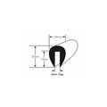 Wilks PVC Teak stootrand boot – 9 mm rand – UV bestendig – Per meter